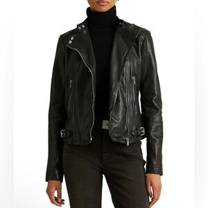 Lauren Ralph Lauren
Lambskin Leather Jacket